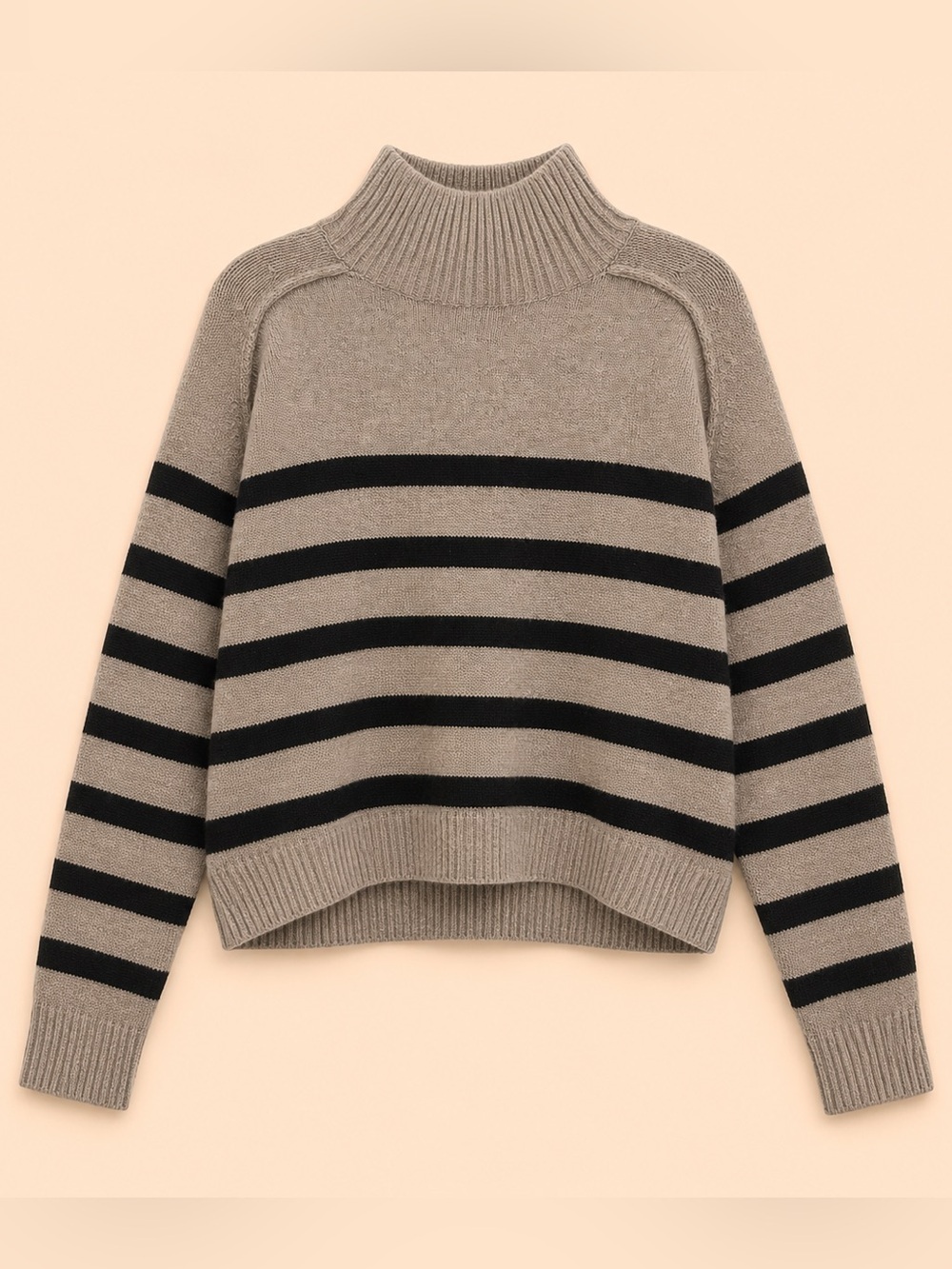 H&M WOOL BLEND MOCK NECK SWEATER
